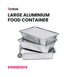 Large aluminium food container
