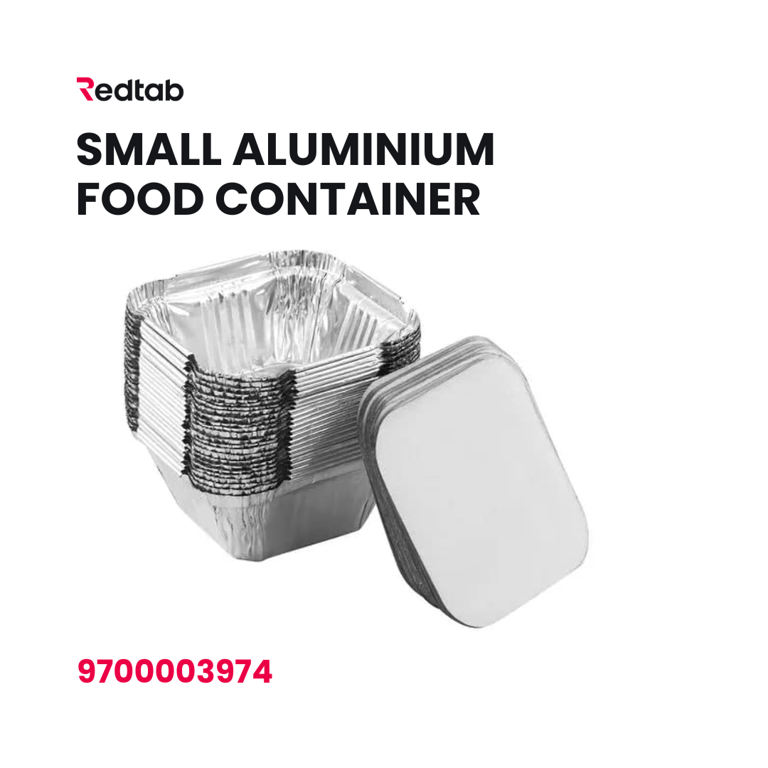 Small aluminium food container 