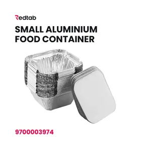Small aluminium food container 